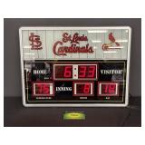 St. Louis Cardinals Scoreboard Clock
