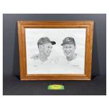Sketch Drawing Of Stan Musial & Red Schoendienst