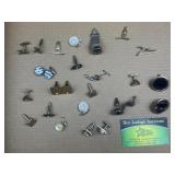 Cufflinks and tie clips