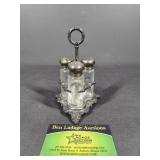 Salt and pepper holder silver plate Wilcox