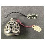 Danecraft Sterling Silver Charm with Black Stone