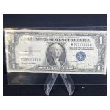 (1) 1935D One Dollar Blue Seal Silver Certificate