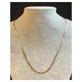 14K gold herringbone necklace
