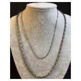 2 Sterling Silver chains