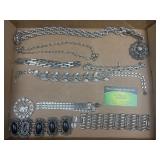 Metal necklaces, brackets and more