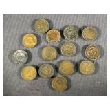 (14) Indian Head Cents