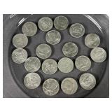 (19) JFK Clad Half Dollars Various Dates