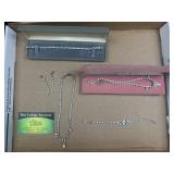 Necklaces, bracelets, and earrings