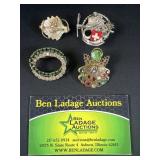 4 Switzerland Brooches / Pendants