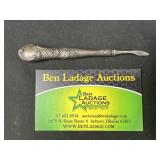 Sterling Silver weighted handle for cuticle pusher