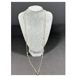 Sterling Silver Clasp Necklace - 16.47g