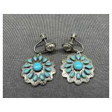 Sterling Silver screw clasp Earrings