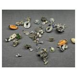Earrings and charms