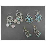 Navajo style pierced earrings jewelry