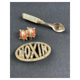 3 vintage pins