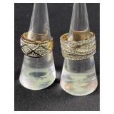 2 Sterling Silver Rings