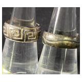 2 Sterling Silver Rings