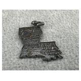 Sterling Silver Louisiana Charm  -  1.34g