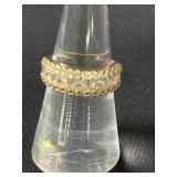 14K Ring White stones