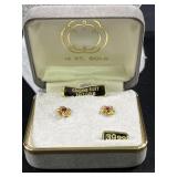 14K Genuine Ruby earrings