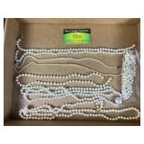 Pearl like beaded necklaces