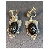 Vintage Sterling Silver screw on earrings