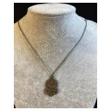 Sterling Silver St. Christopher necklace