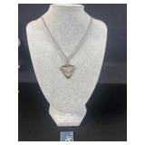 Chapel Sterling pendant and Wells Sterling cross