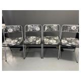 Floral vinyl chairs