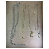 Gold tone necklaces