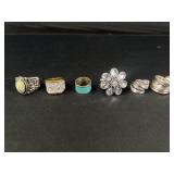 6 fashion rings