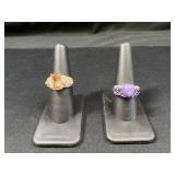 Sterling Silver gemstone rings