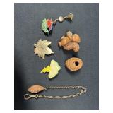 Brooches, pins, and more