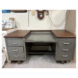 Vintage Metal Desk