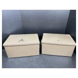 2 Metal Lock Boxes