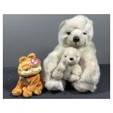 TY Garfield and Hugging bears