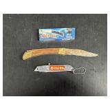 2 Pocket Knives & Great Neck Utility Knife