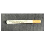 Johnson Funeral Home Iowa Cigarette Pen