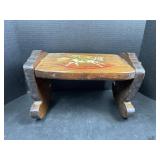 Antique Wooden Rocking Stool