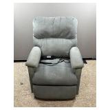 Power Lift Recliner Chair Gray Fabric