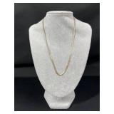 14K Italy Gold Herringbone Chain Necklace