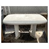 Plastic White Outdoor Table