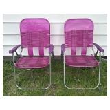 2 Outdoor Fold Up Chairs