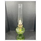 24' Green Glass Aladdin Oil Lamp
