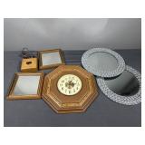 Wall Clock Wooden Decor and more