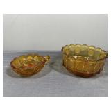 Amber Glass Coin Pieces