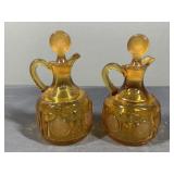 Coin Amber Glass Pitcher