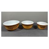 Pyrex Old Orchard And Ombré Brown 400s bowls