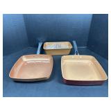 Copper Color Square Pans & Loaf Pan Set