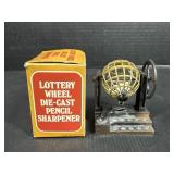 Lottery Wheel Die Cast Pencil Sharpener